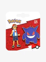 Pokémon Ash and Gengar Enamel Pin Set — BoxLunch Exclusive