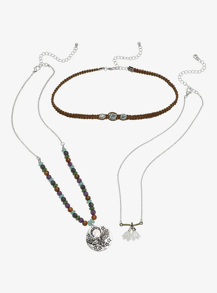 Thorn & Fable Floral Grunge Necklace Set