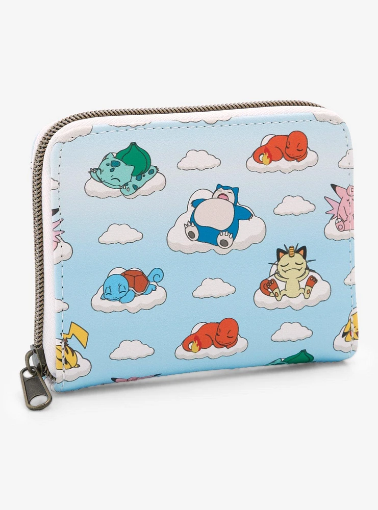 Loungefly Pokemon Sleeping Characters Mini Zipper Wallet