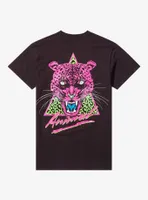 Def Leppard Animal Neon Boyfriend Fit Girls T-Shirt