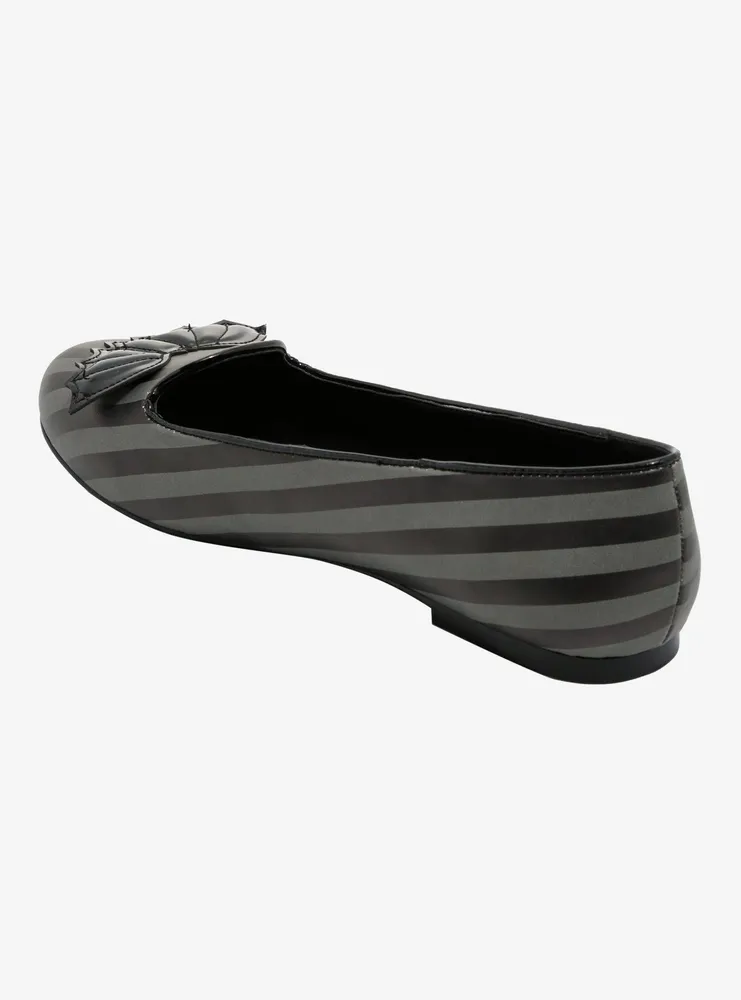 Strange Cvlt Grey Stripe Bat Lydia Flats