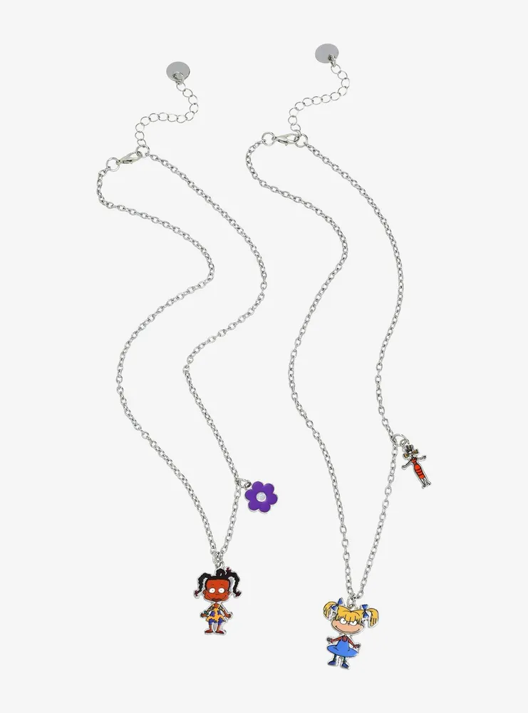 Nickelodeon Rugrats Angelica & Susie Best Friend Necklace Set