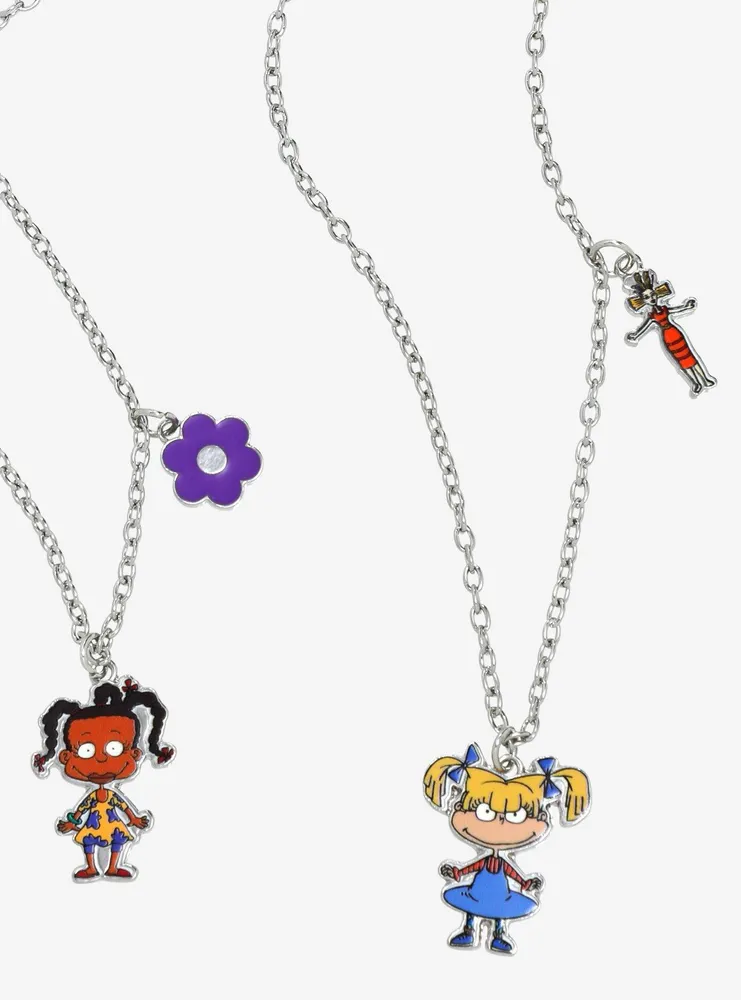 Nickelodeon Rugrats Angelica & Susie Best Friend Necklace Set