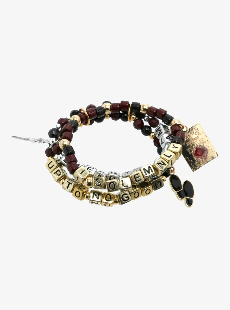 Harry Potter Marauder's Map Beaded Bracelet Set