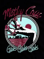 Motley Crue Girls Glitter Logo Boyfriend Fit T-Shirt