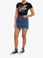 Sweet Society® Butterfly Grunge Girls Crop Top