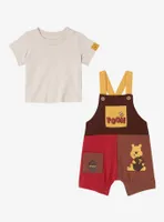 Disney Winnie the Pooh Color Block Infant Overall Set — BoxLunch Exclusive