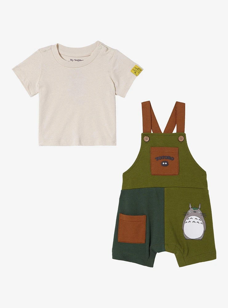 Studio Ghibli My Neighbor Totoro Color Block Infant Overall Set - BoxLunch Exclusive