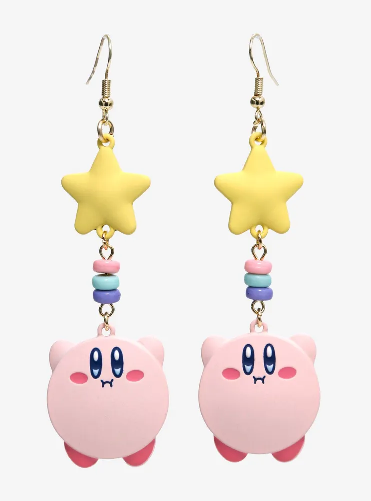 Nintendo Kirby Star Charm Statement Earrings