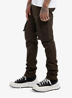 Olive Zipper Cargo Pants