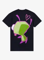 Invader Zim GIR Front & Back Boyfriend Fit T-Shirt