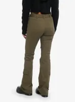 Social Collision® Army Green Double Belt Cargo Pants