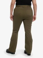 Social Collision® Army Green Double Belt Carpenter Pants Plus