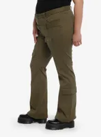 Social Collision® Army Green Double Belt Carpenter Pants Plus