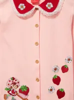 Strawberry Shortcake Portrait Collared Women's Cardigan - BoxLunch Exclusive