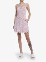 Sweet Society Pink Dainty Rose Slip Dress