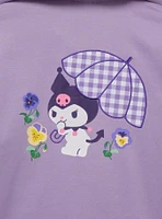 Sanrio Kuromi Floral Zippered Hoodie - BoxLunch Exclusive