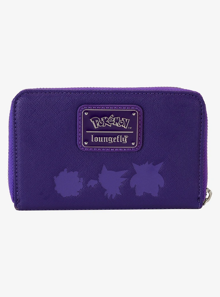 Loungefly Pokémon Gastly Evolutions Zipper Wallet