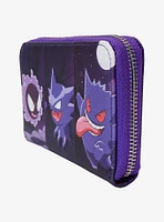 Loungefly Pokémon Gastly Evolutions Zipper Wallet