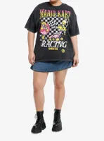 Mario Kart Peach Racing Boyfriend Fit Girls T-Shirt Plus