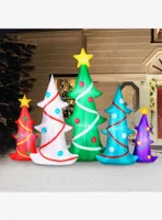 Colorful Christmas Trees Airblown