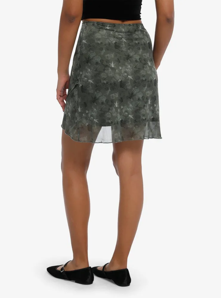 Forest Green Fairy Tulip Mini Skirt