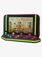 Loungefly Teenage Mutant Ninja Turtles Arcade Game Figural Zip Wallet