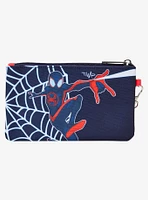 Loungefly Spider-Man: Across the Spider-Verse Miles Morales Suit Logo Wristlet