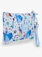 Loungefly Disney Princess Manga Allover Print Nylon Wristlet