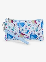 Loungefly Disney Princess Manga Allover Print Nylon Wristlet