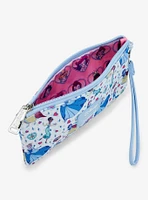 Loungefly Disney Princess Manga Allover Print Nylon Wristlet