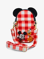 Loungefly Mickey and Friends Minnie Mouse Gingham Crossbody Bag