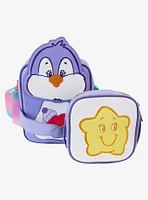 Loungefly Crossbuddies Care Bears Cozy Heart Penguin Crossbody Bag and Coin Purse