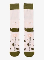 Studio Ghibli Spirited Away No-Face Flowers Crew Socks