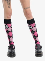 Monster High Lace Argyle Knee-High Socks