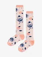 Studio Ghibli Spirited Away Soot Sprites Floral Knee-High Socks