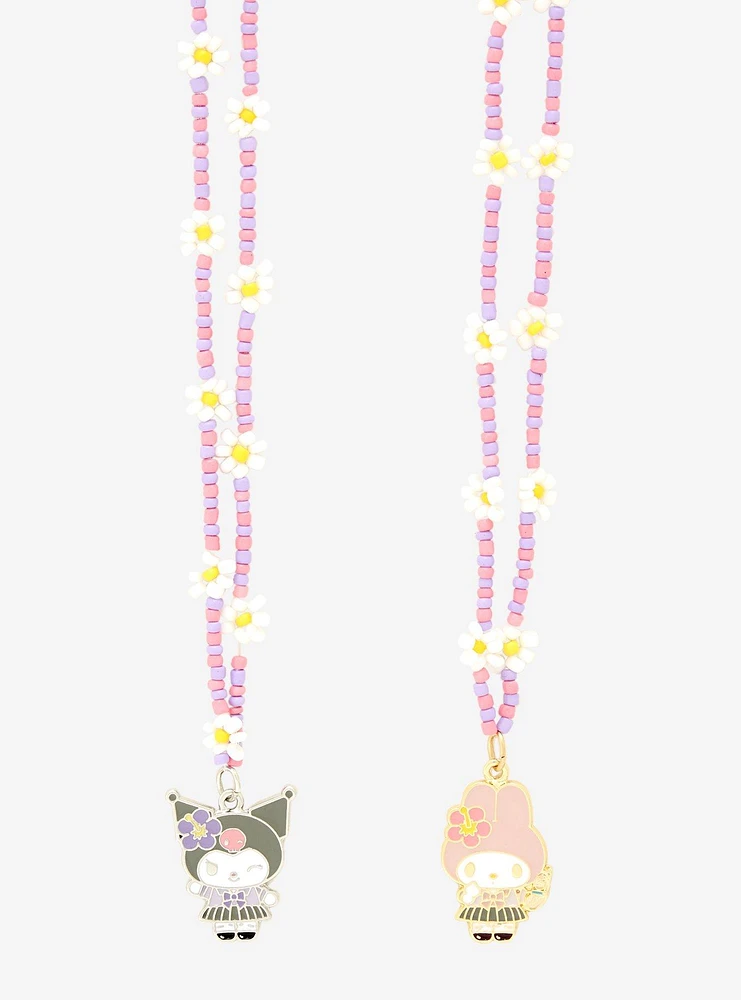My Melody & Kuromi Kogyaru Best Friend Necklace Set