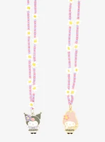 My Melody & Kuromi Kogyaru Best Friend Necklace Set