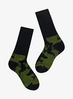 Attack On Titan Green Wash Crew Socks