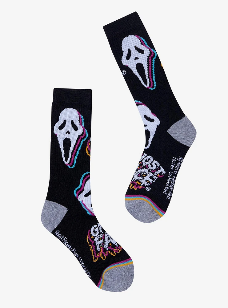 Ghost Face Mask Crew Socks