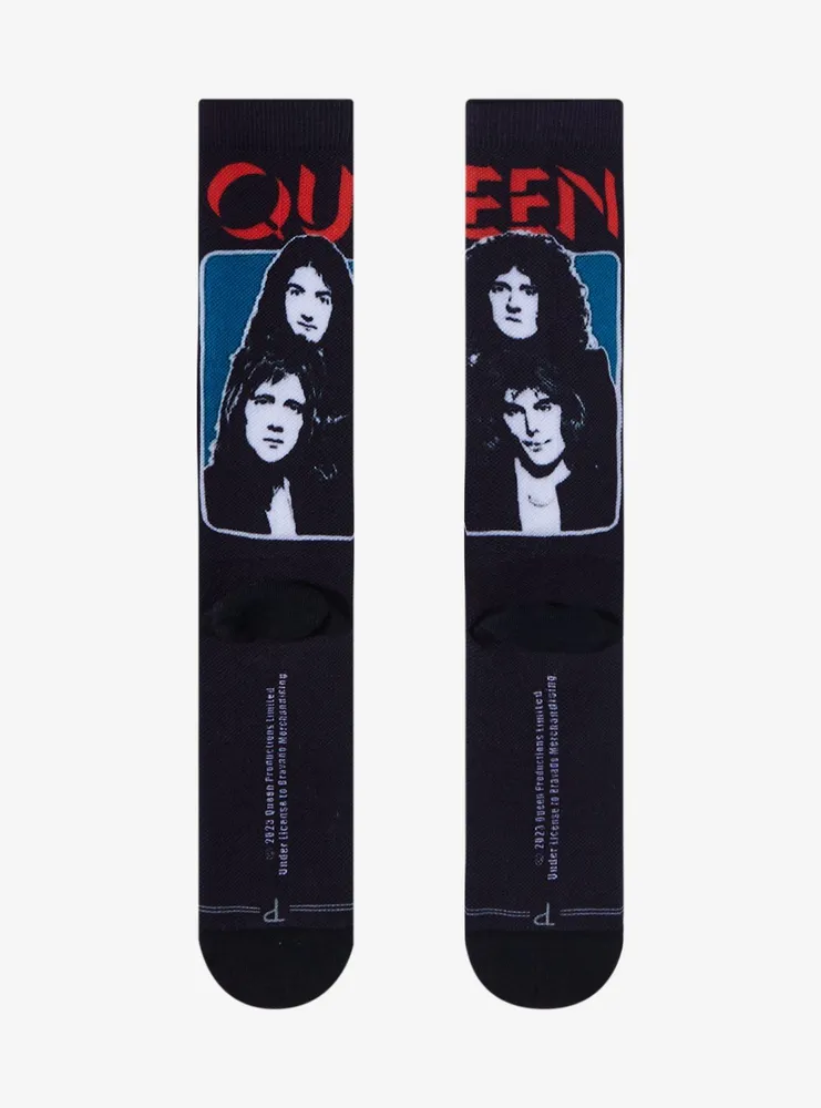 Queen Group Repeated Logo Crew Socks