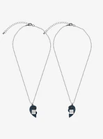 Doctor Who TARDIS Heart Best Friend Necklace Set