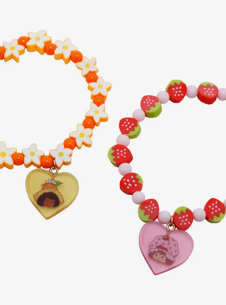 Strawberry Shortcake Orange Blossom Best Friend Beaded Bracelet Set
