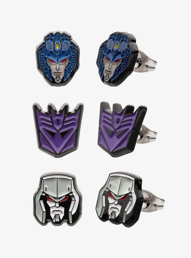Transformers Decepticons Stud Earring Set