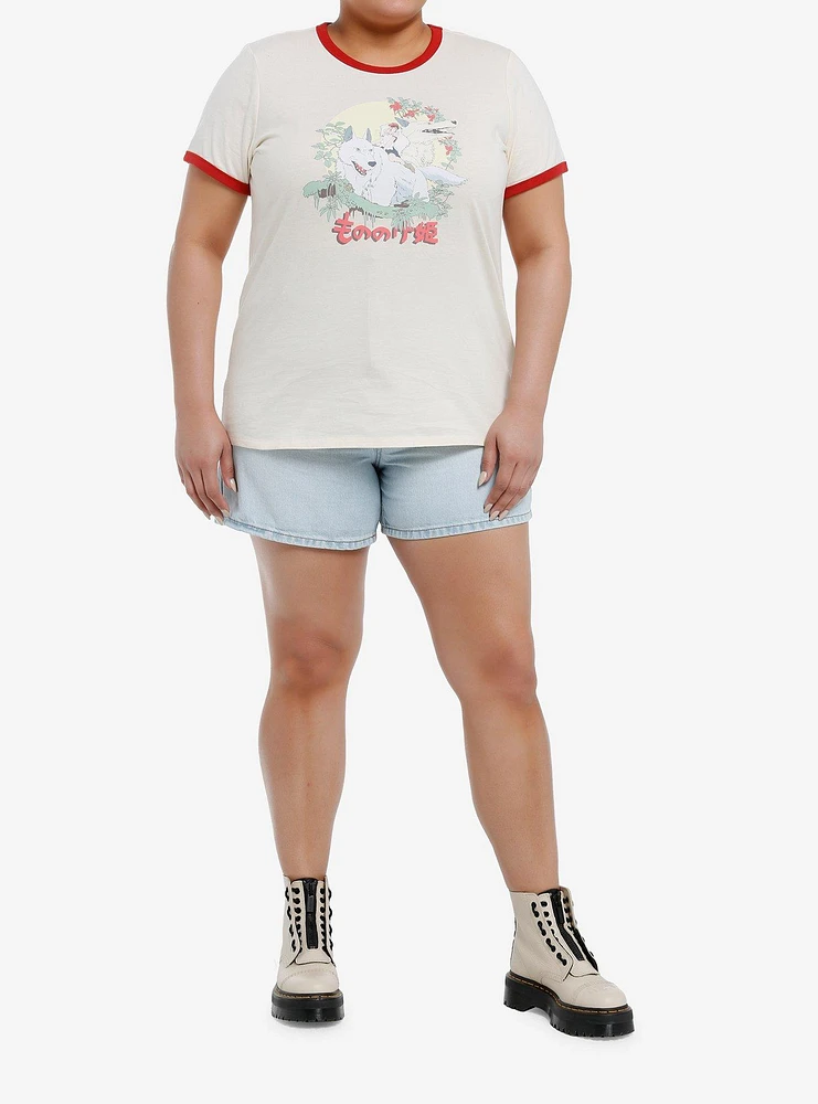 Her Universe Studio Ghibli® Princess Mononoke Girls Ringer T-Shirt Plus