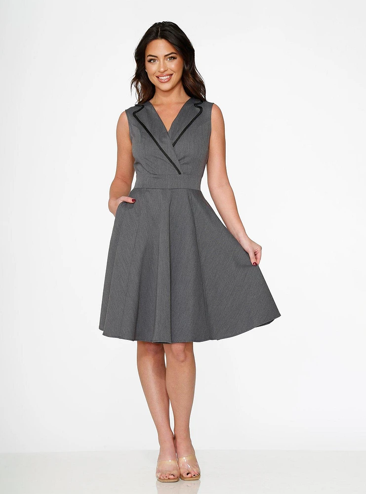 Grey Swing Dress