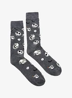 The Nightmare Before Christmas Glow-In-The-Dark Character Crew Socks