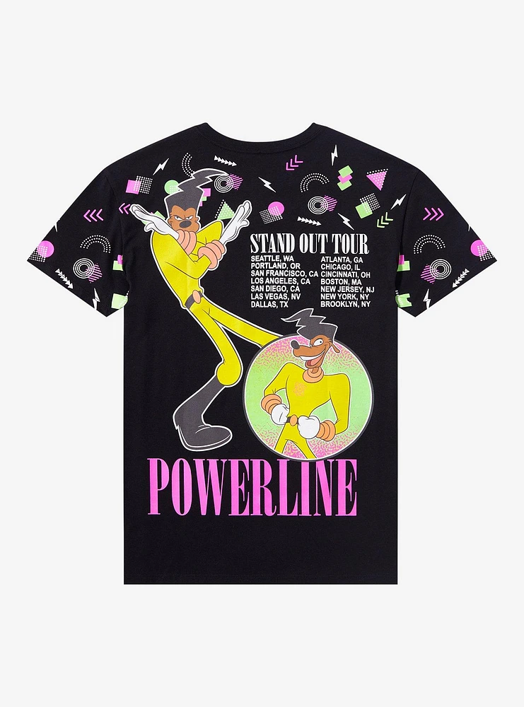 Disney A Goofy Movie Powerline Retro Boyfriend Fit Girls T-Shirt