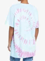 Good Luck Trolls Vintage Tie-Dye Girls Oversized T-Shirt