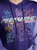 Pokemon Eevee Evolutions Iridescent Foil Girls Hoodie